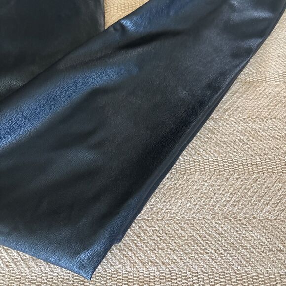 HONEYLOVE 1X Vegan Leather Leggings Pants Shaping Slimming Zip Ankle NEW - Picture 3 of 7